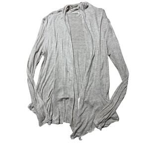 Active Basic Womens L Tan Lightweight Long Sleeve Waterfall Cardigan